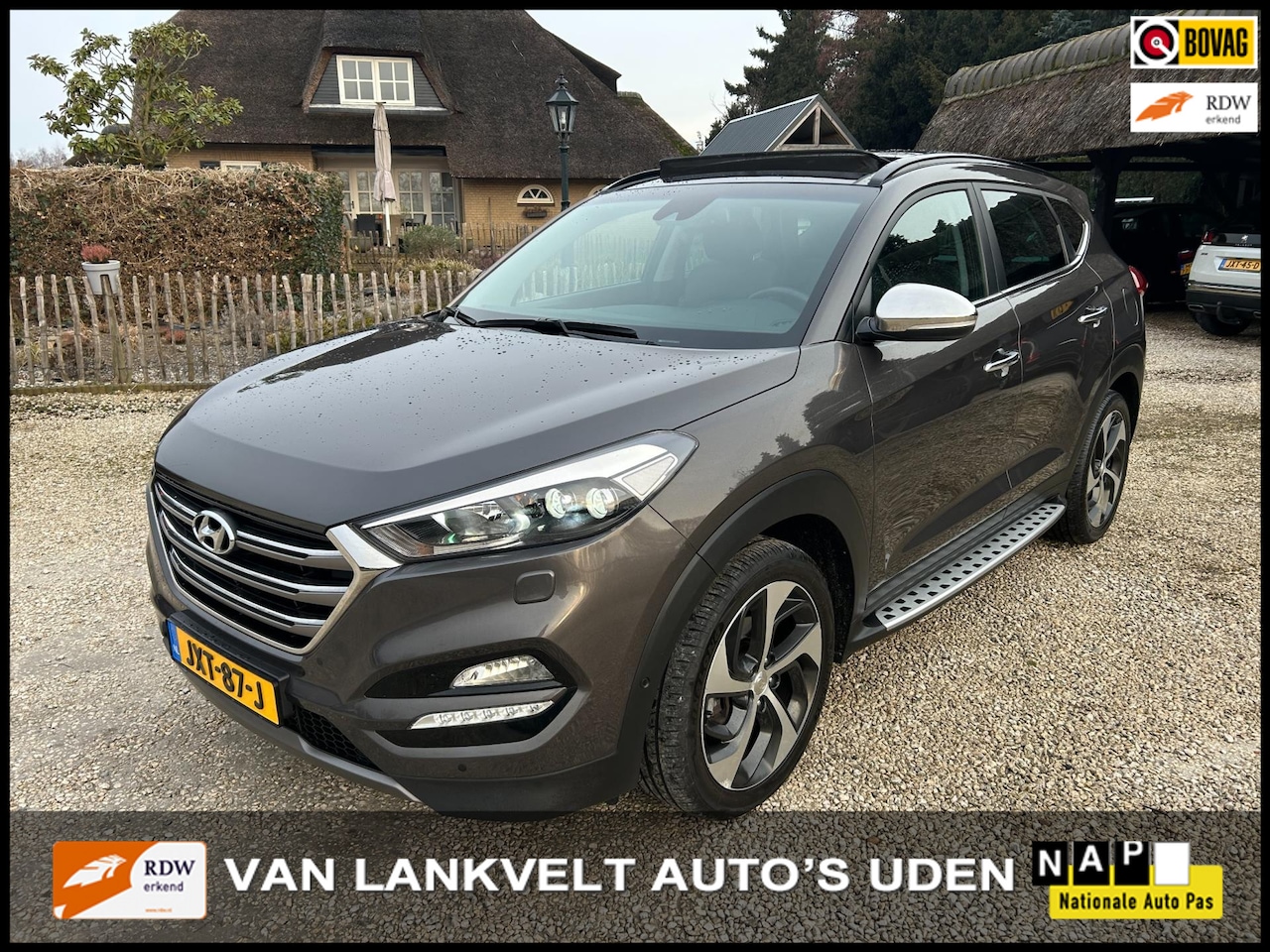 Hyundai Tucson - 1.6 T-GDi Premium 4WD 177pk. Automaat. Leder Pano - AutoWereld.nl