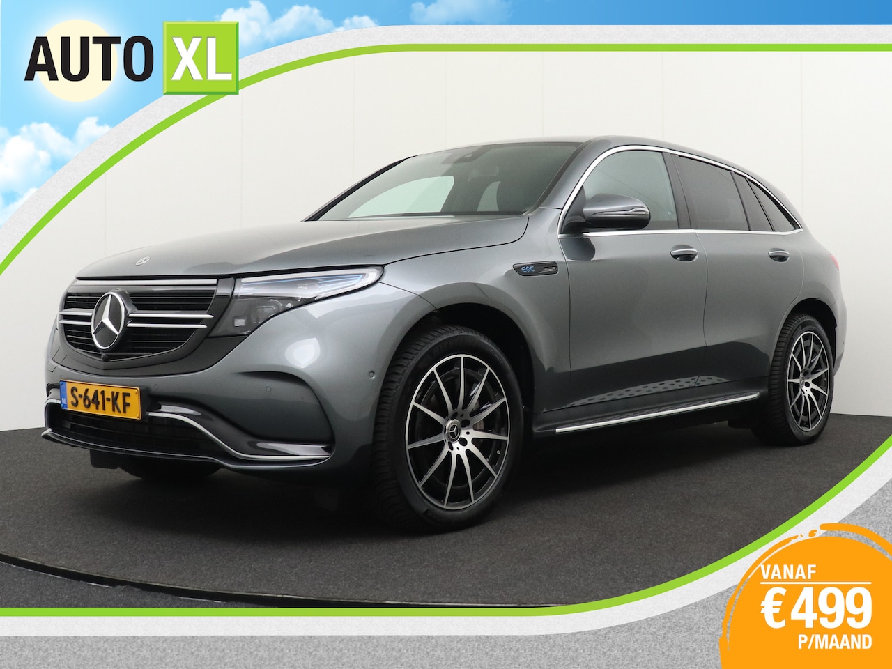 Mercedes-Benz EQC - 400 4MATIC AMG Line 80 kWh Trekhaak 1800 KG Sfeerverlichting Carplay - AutoWereld.nl