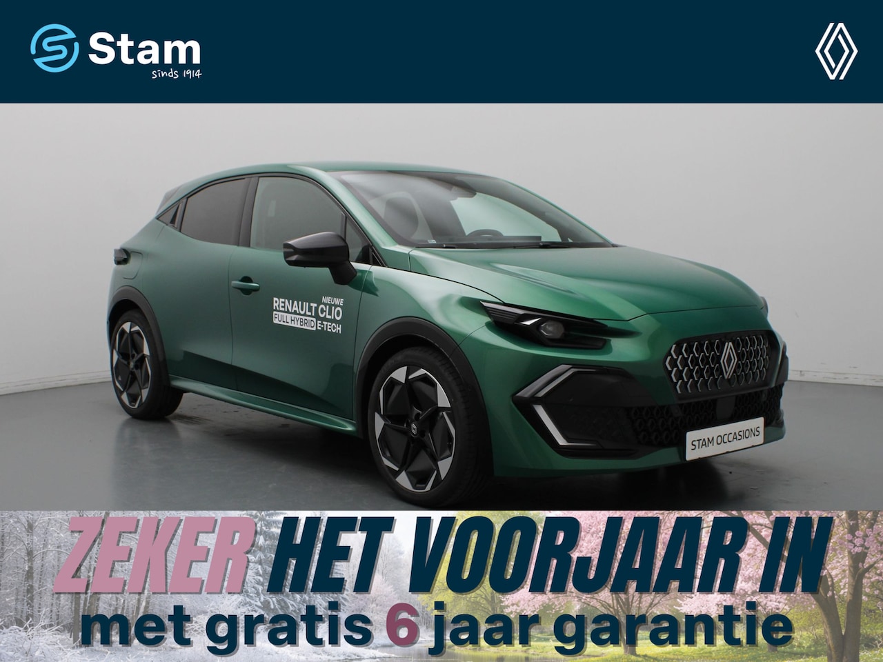 Renault Clio - techno full hybrid E-Tech 160 pk 360° Camera | Adapt. Cruise | Parkeersens. v+a | Stoelver - AutoWereld.nl