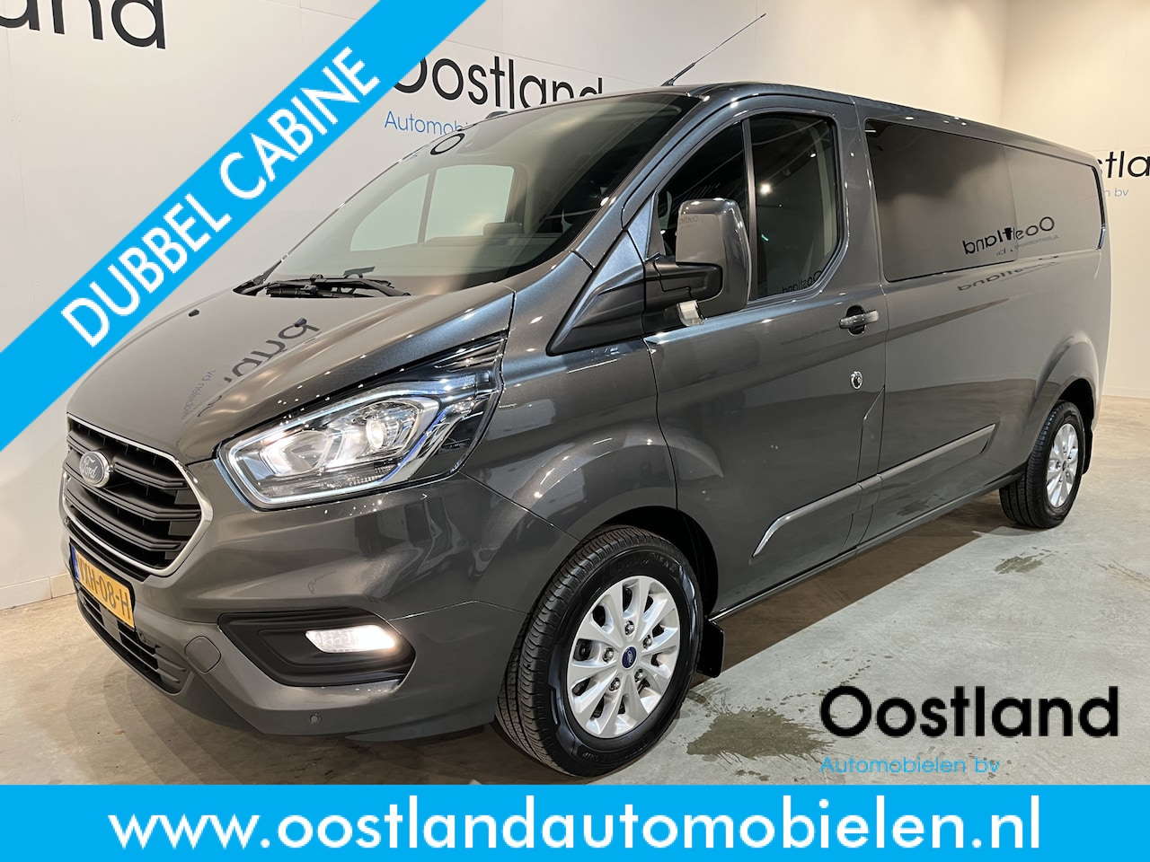 Ford Transit Custom - 2.0 TDCI L2H1 Limited 130 PK DC Dubbel Cabine / Euro 6 / Airco / Cruise Control / CarPlay - AutoWereld.nl