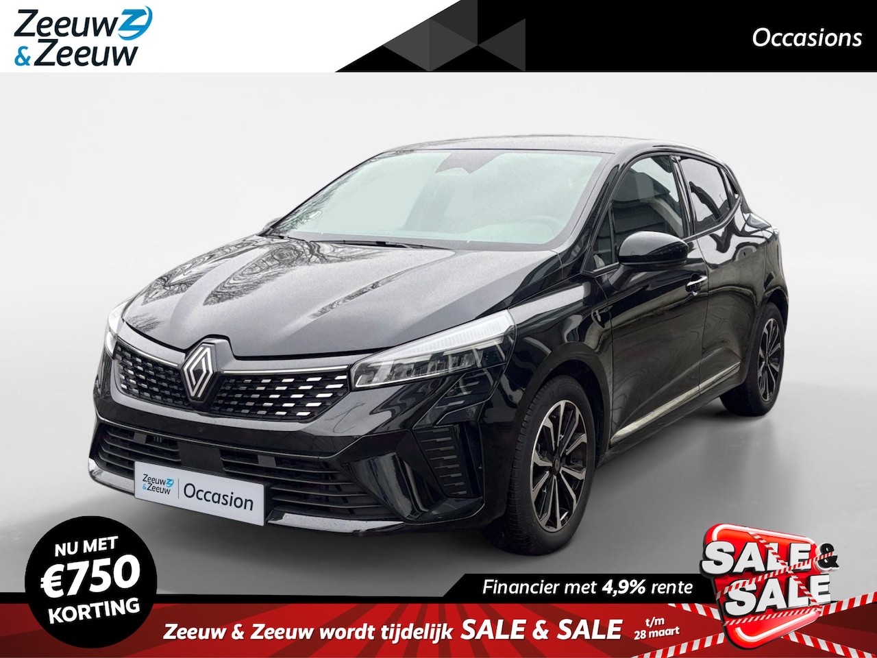 Renault Clio - 1.6 E-Tech Full Hybrid 145 techno AUTOMAAT AIRCO CRUISE CONTROLE PARKEERSENSOREN APPLE CAR - AutoWereld.nl