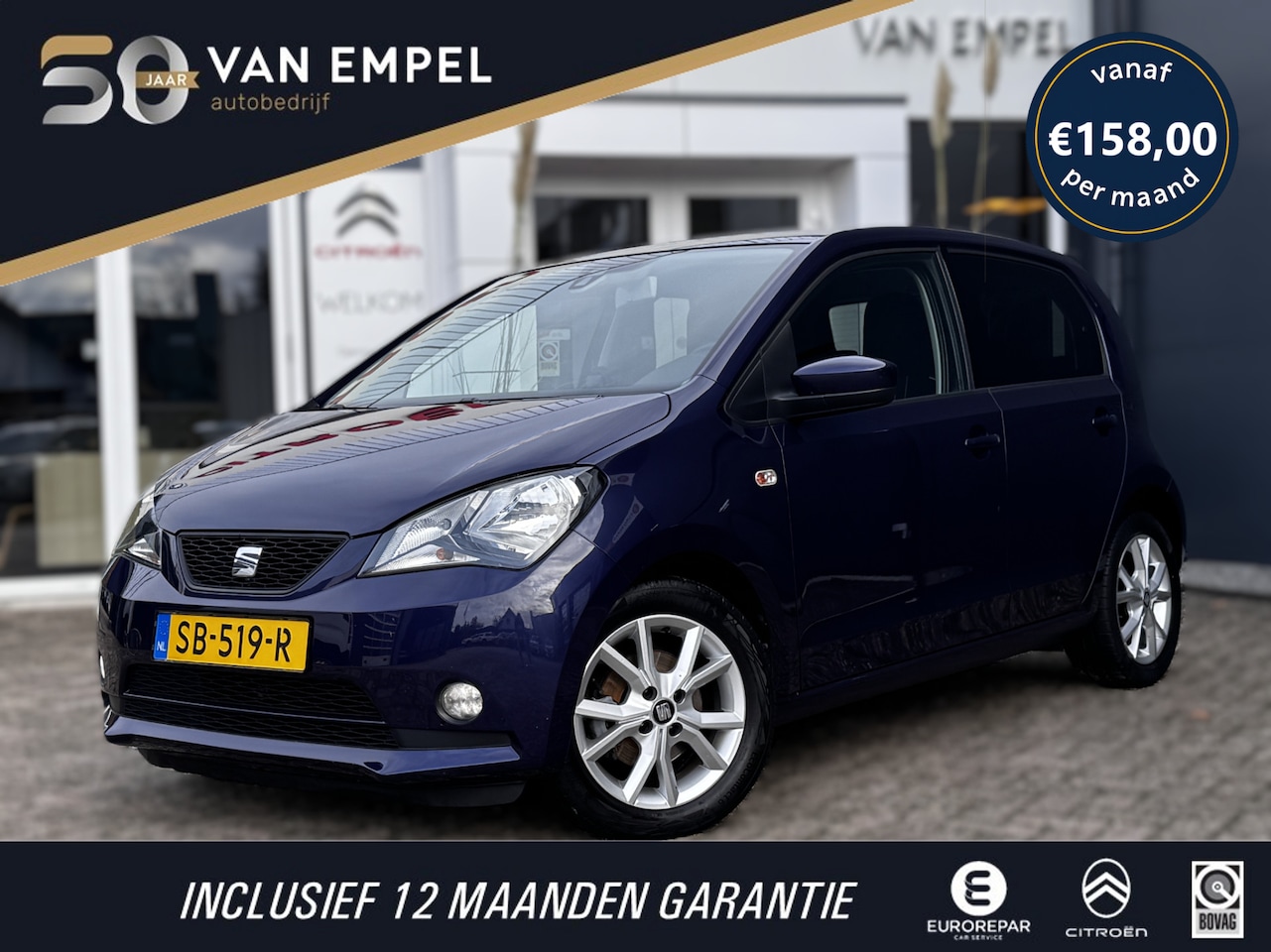 SEAT Mii - 1.0 Sport Intense | Trekhaak | Parkeersensoren | Cruise Control | Airco | Lichtmetalen Vel - AutoWereld.nl