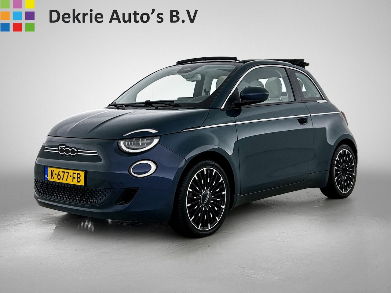 Fiat 500e - Cabrio La Prima 119PK / 42 kWh / SOH 88% / Leder / Pdc+Camera / Navigatie / Airco-ecc. / A - AutoWereld.nl