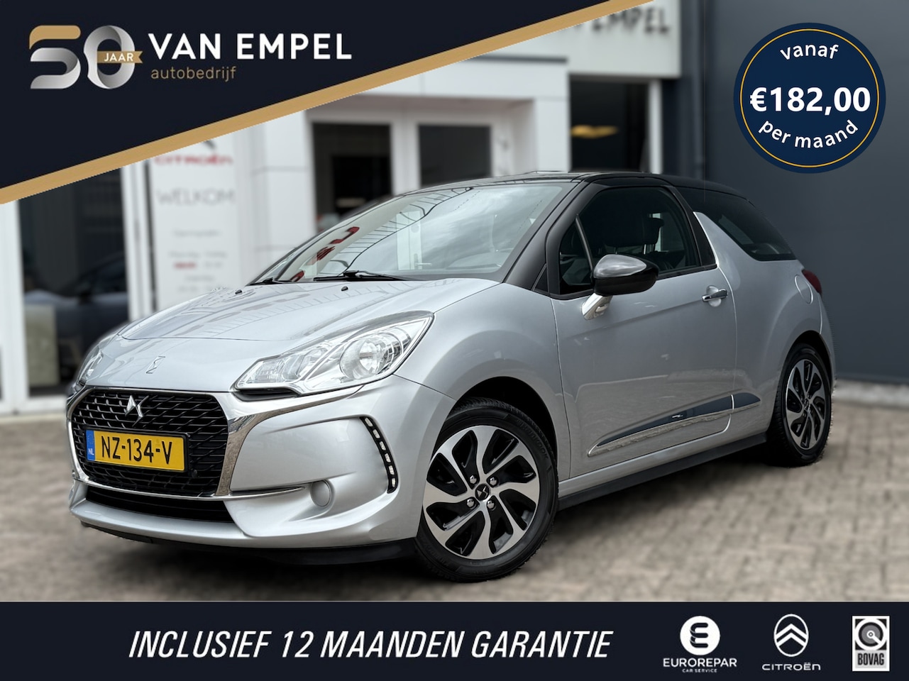 DS 3 - PT82 Chic | Trekhaak | Distributieriem vervangen | Cruise Control | Airco | 4 Seizoenen ba - AutoWereld.nl