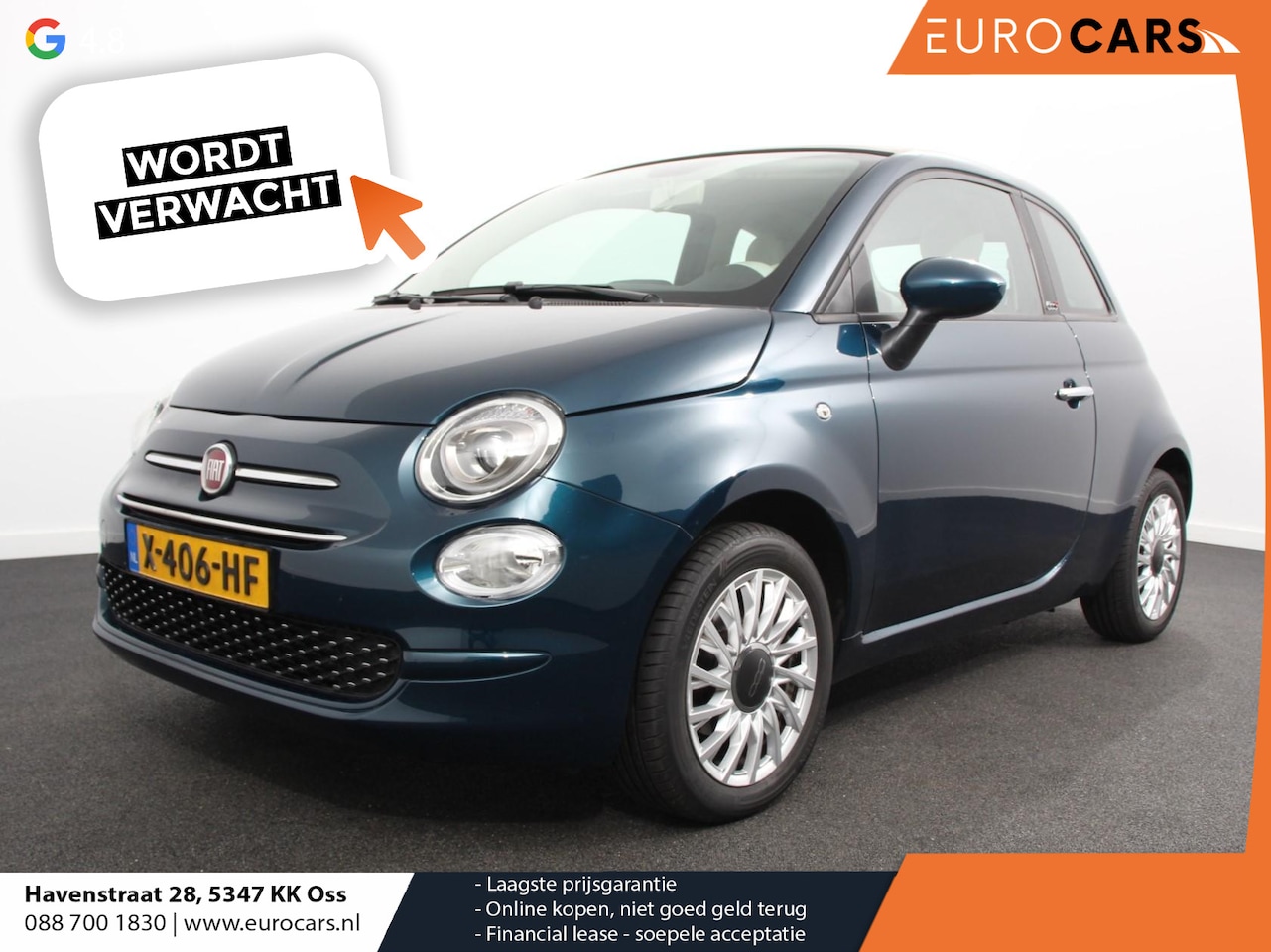 Fiat 500 C - 1.2 Lounge Automaat | Cruise Control | Parkeersensoren Achter | Climate Control | Elektris - AutoWereld.nl