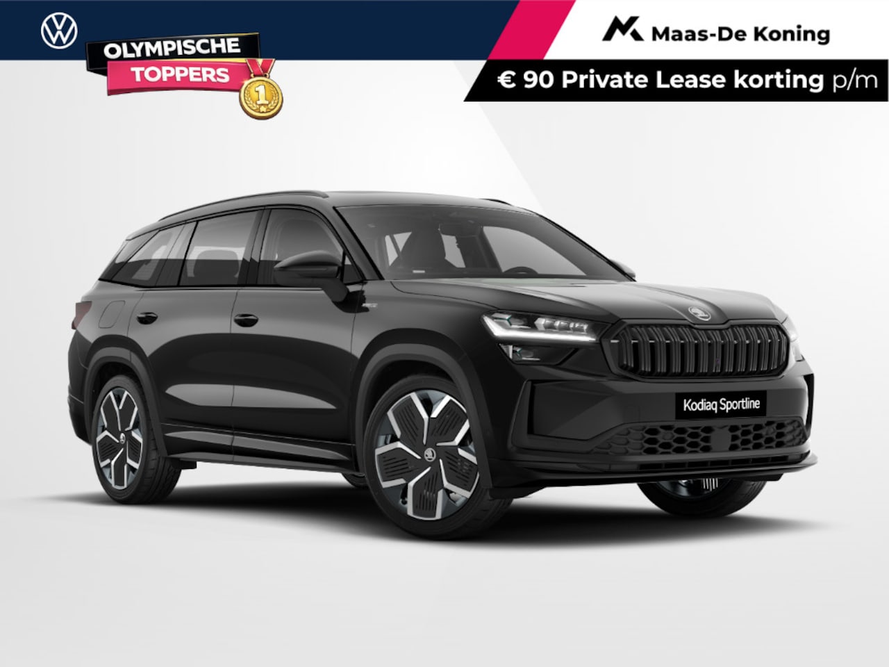 Skoda Kodiaq - Sportline Business 1.5 TSI PHEV 150 kW / 204 PK SU V | 20'' Lichtmetalen Velgen | Panorama - AutoWereld.nl