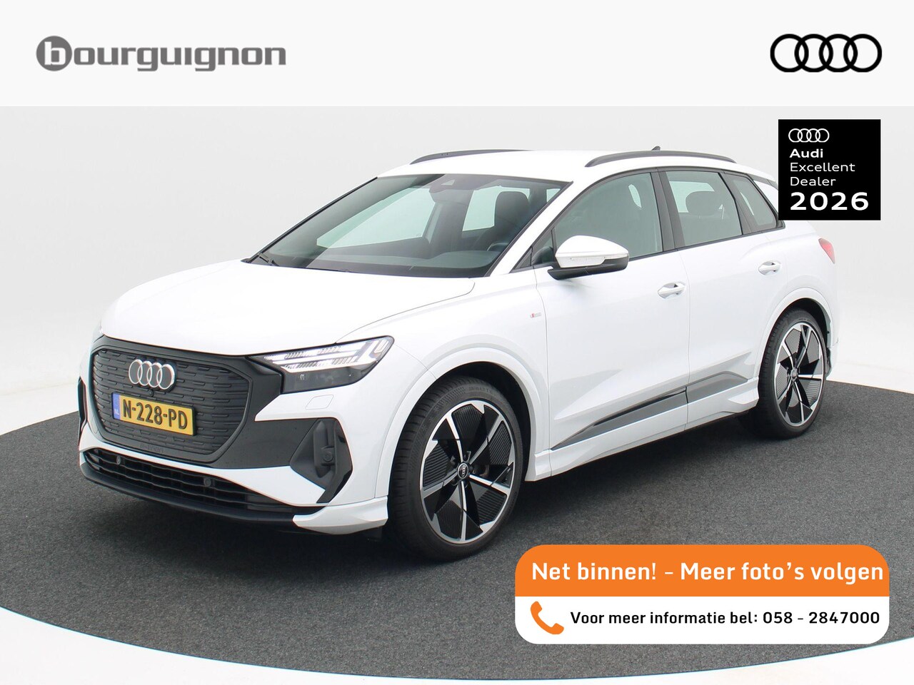 Audi Q4 e-tron - 40 Launch edition S Competition 77 kWh | Adaptive Cruise | Climate Control | Stoelverwarmi - AutoWereld.nl