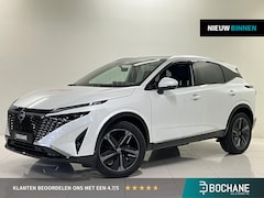 Nissan Qashqai - 1.3 MHEV Xtronic Tekna Actie-Voorraad-Auto/Stuurverwarming/Stoelverwarming/Lederenbekledin