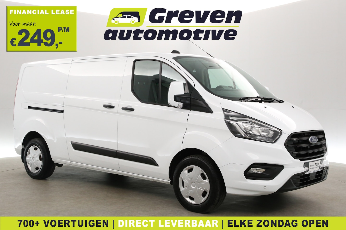Ford Transit Custom - 2.0 TDCI L2H1 | Airco | Cruise | 3 Zits | 2xSchuifdeur | Trekh. | Parkeersens. | Stoelverw - AutoWereld.nl