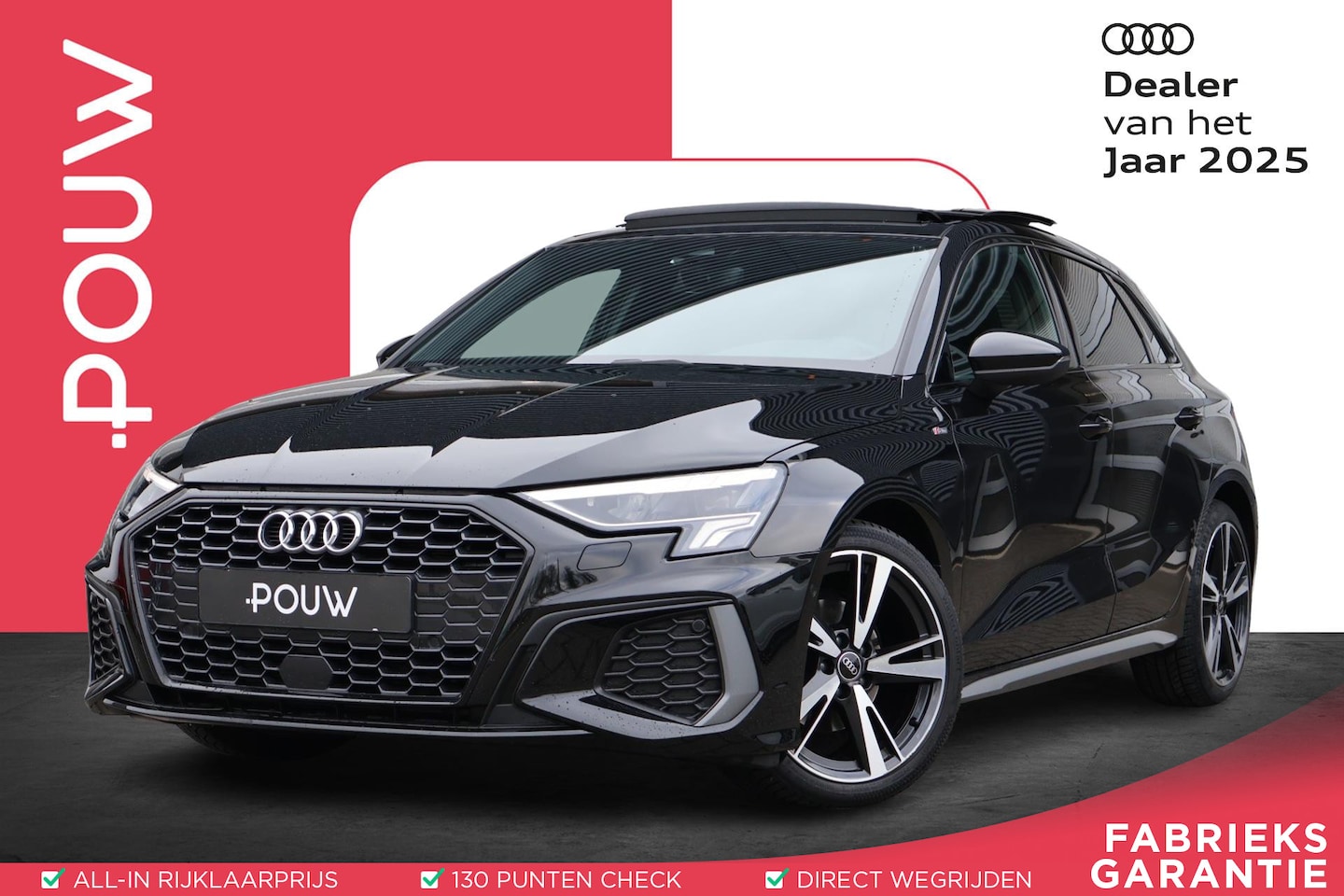 Audi A3 Sportback - 30 TFSI 110pk S-tronic S Edition | Panoramadak | Adaptieve Cruise Control | Apple Carplay - AutoWereld.nl