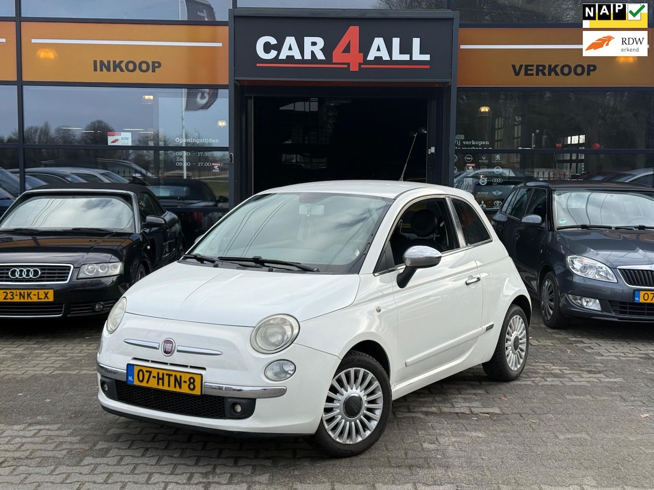 Fiat 500 - 1.2 Sport LMVELGEN/AIRCO/LEDER/NAP/CARPLAY/APK 28-10-2026 - AutoWereld.nl