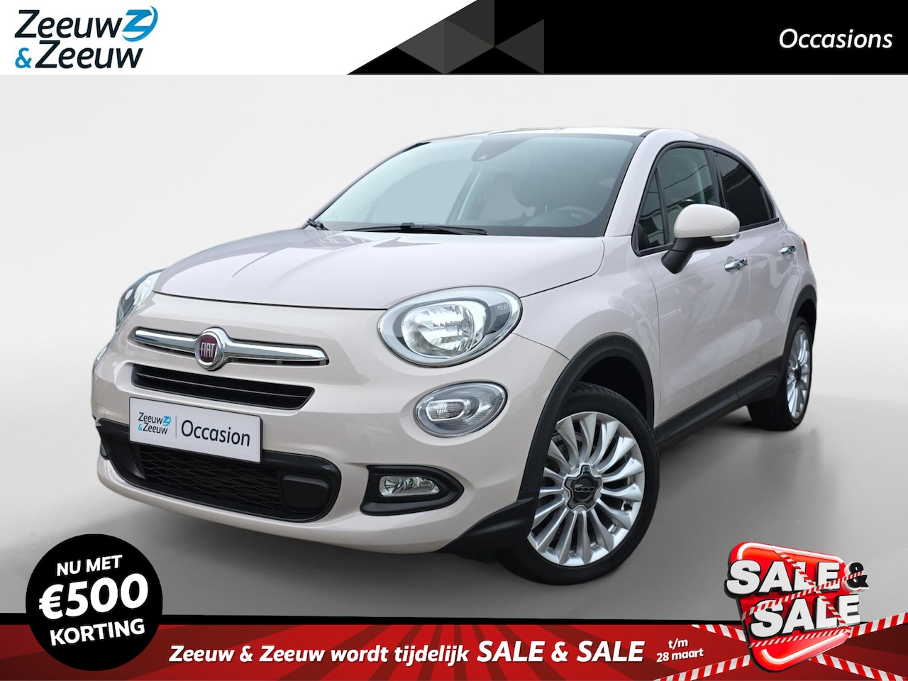 Fiat 500 X - 1.4 Turbo MultiAir PopStar | Trekhaak | Achteruitrijcamera | Navigatie | dodehoek detectie - AutoWereld.nl