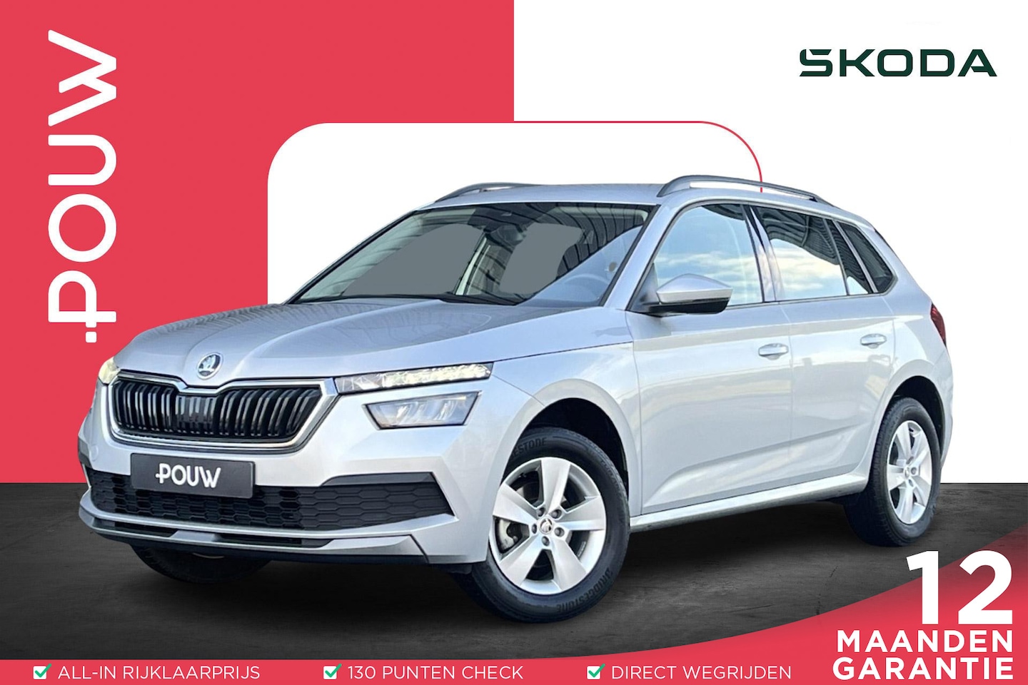 Skoda Kamiq - 1.0 TSI 110pk Ambition | Navigatie | Smartlink | Cruise Control - AutoWereld.nl