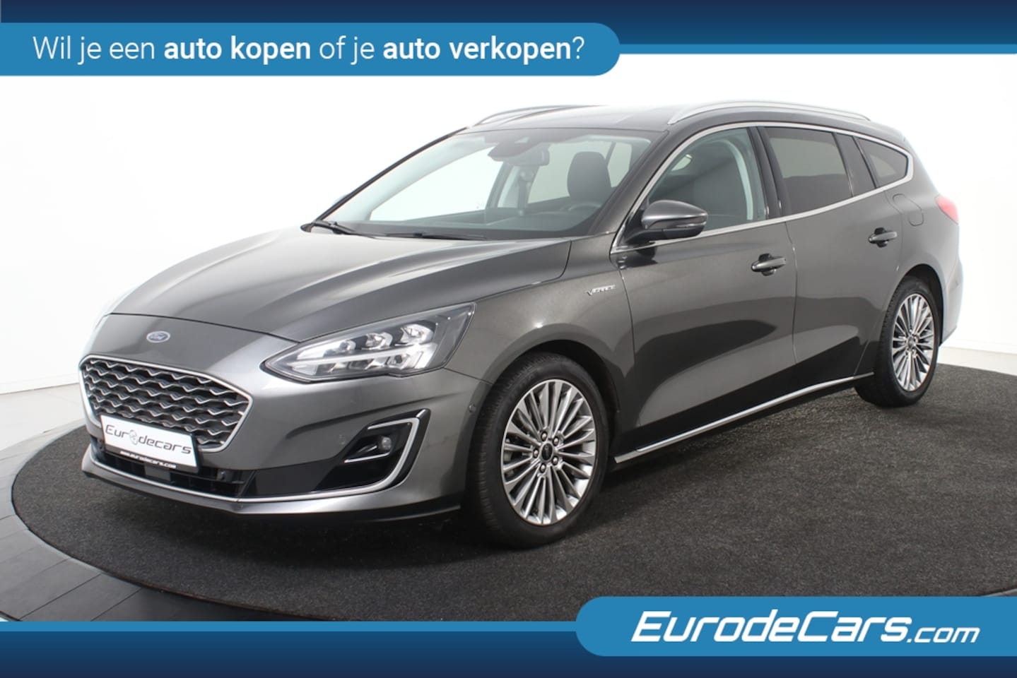 Ford Focus Wagon - 1.0 EcoBoost Hybrid Vignale *1ste Eigenaar*Leer*Navigatie*Keyless* - AutoWereld.nl
