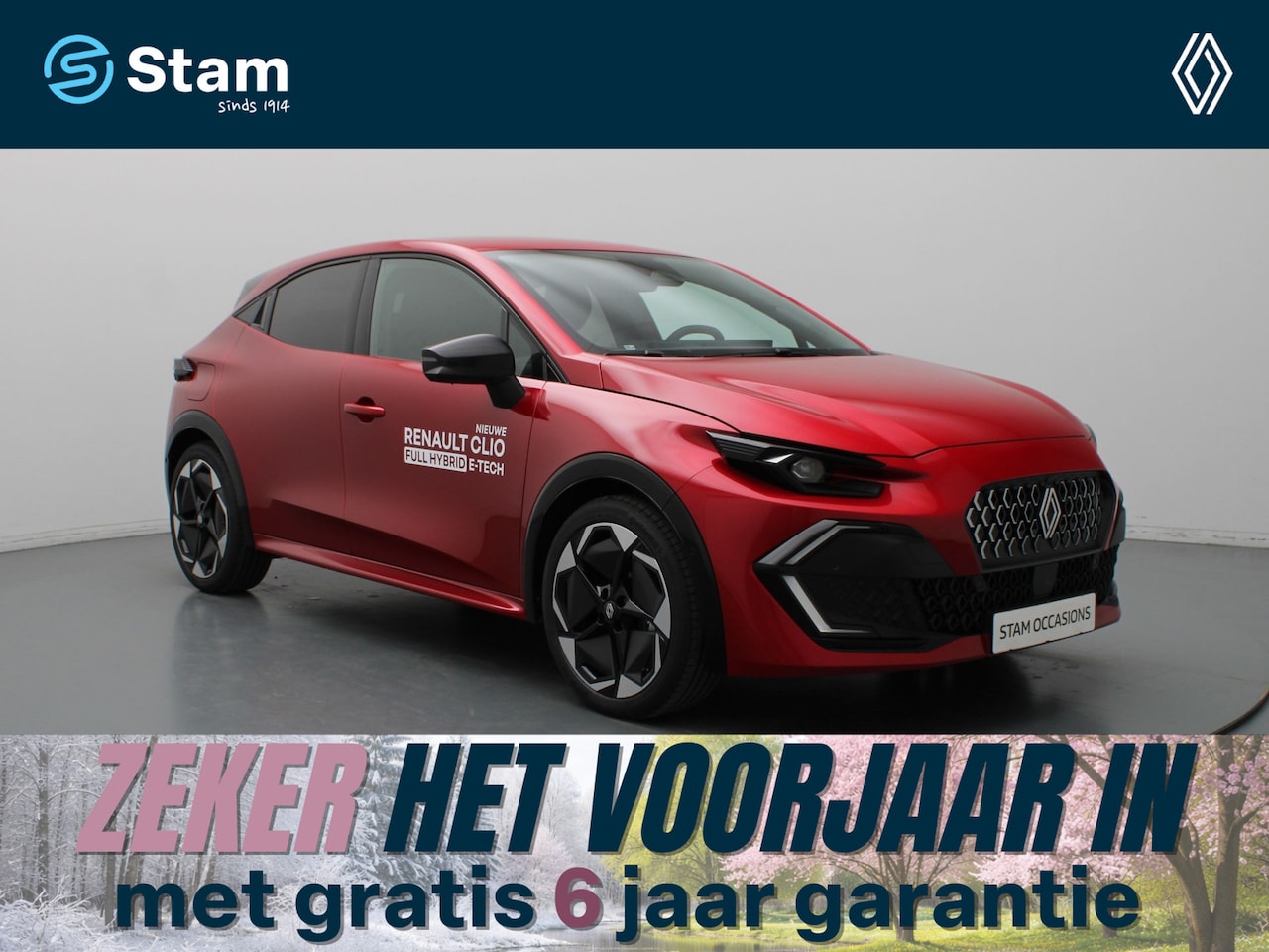 Renault Clio - techno full hybrid E-Tech 160 pk 360° Camera | Adapt. Cruise | Parkeersens. v+a | Stoelver - AutoWereld.nl