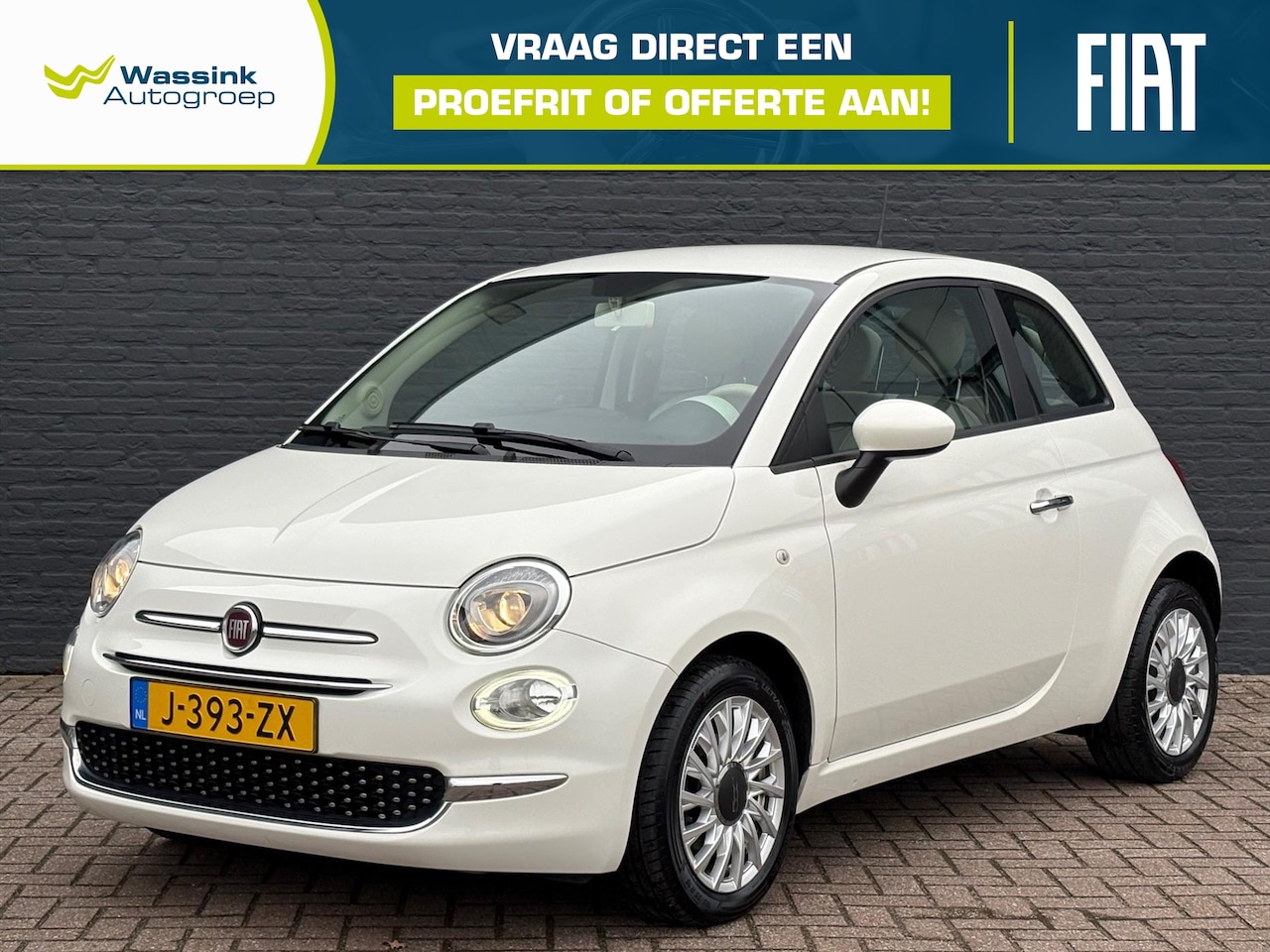 Fiat 500 - 1.0 70pk Hybrid Lounge | Cruise Control | City Steering | - AutoWereld.nl