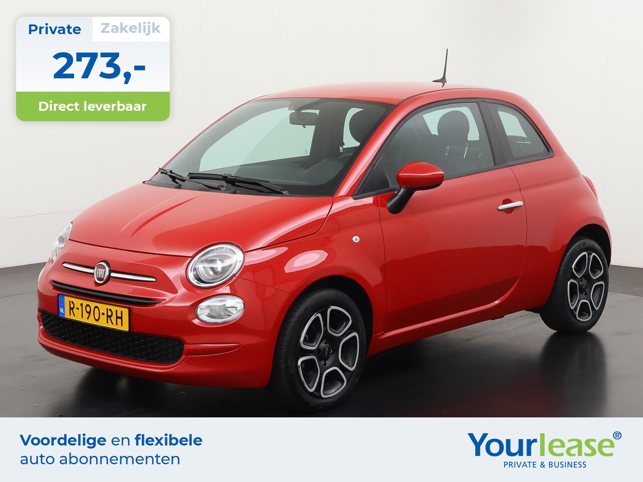 Fiat 500 - 1.0 Hybrid Club | All-in 273,- Private Lease | Direct uit voorraad - AutoWereld.nl