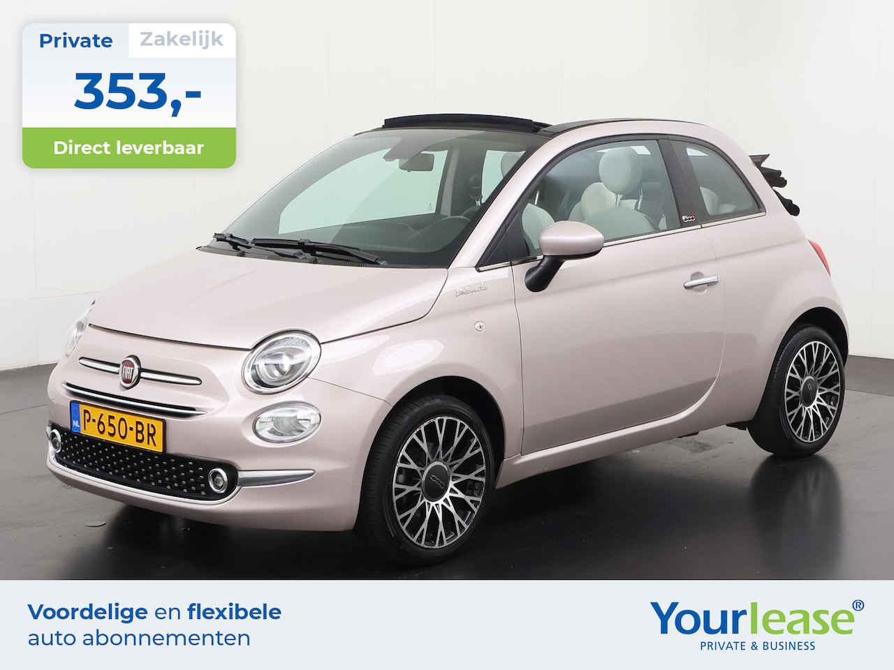 Fiat 500 C - 1.0 Hybrid Dolcevita | All-in 353,- Private Lease | Direct uit voorraad - AutoWereld.nl