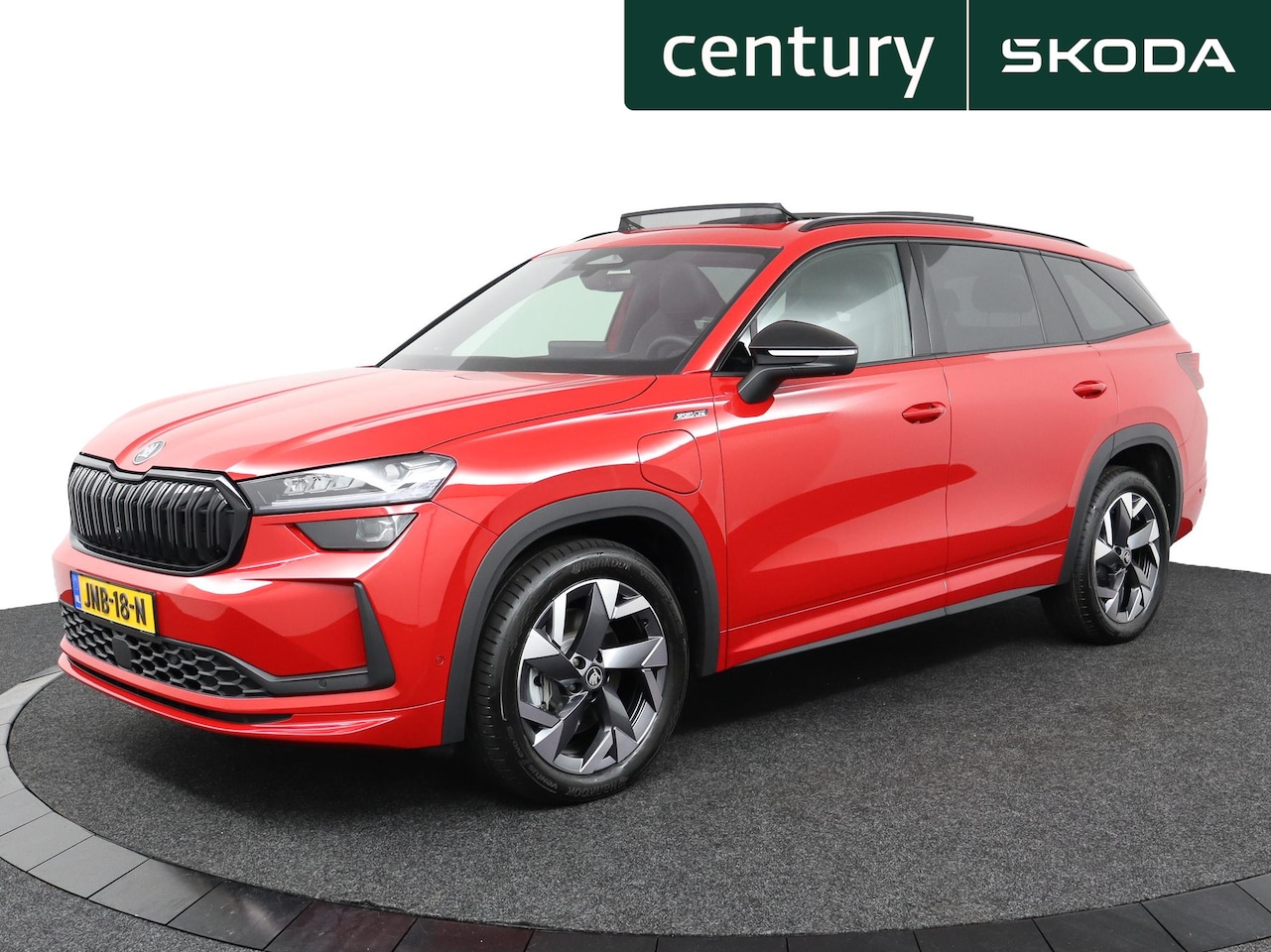 Skoda Kodiaq - 1.5 TSI PHEV Sportline Business Velvet Red - AutoWereld.nl