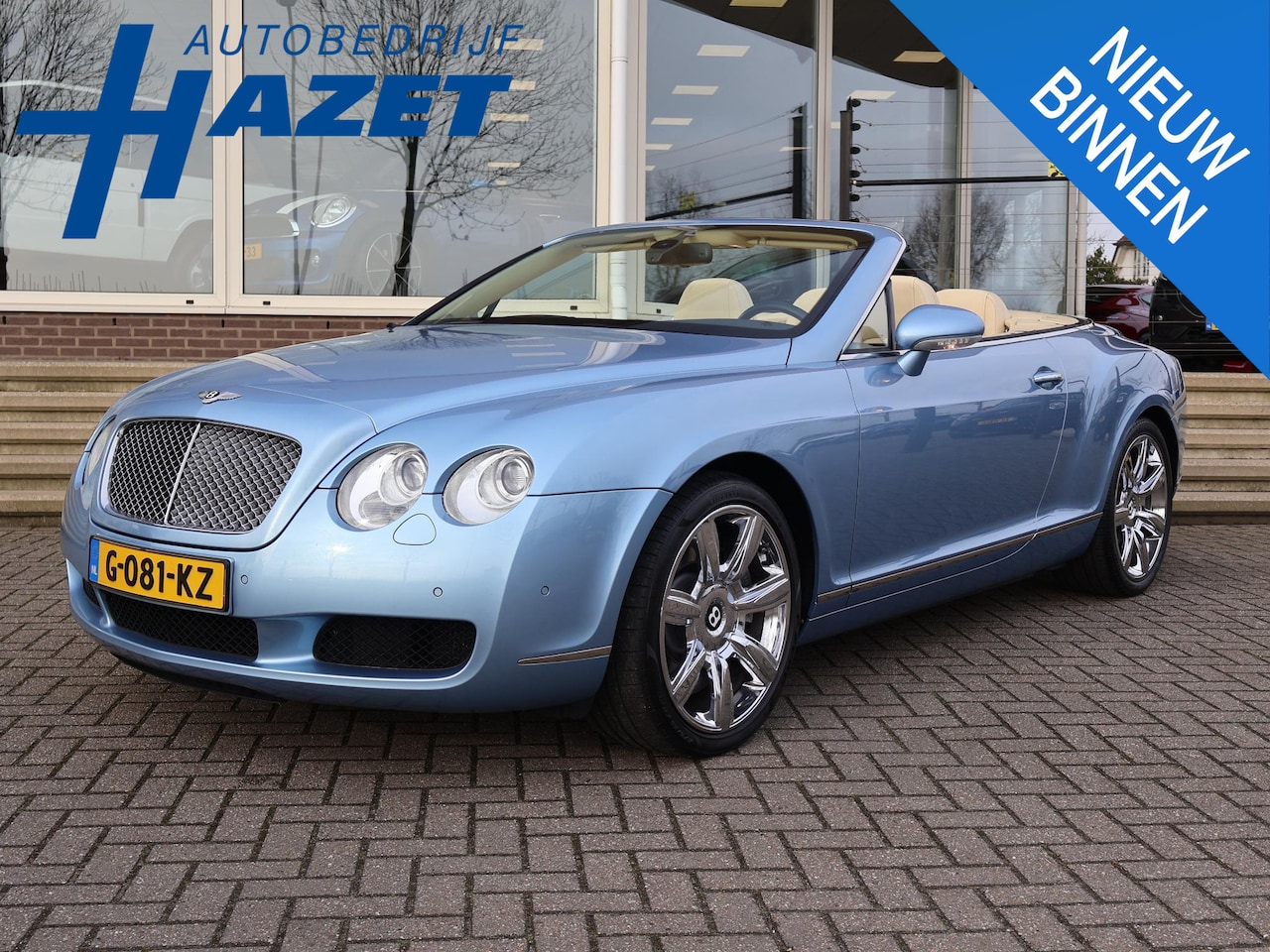 Bentley Continental GTC - 6.0 W12 560 PK *SILVERLAKE METALLIC* + 20 INCH | XENON | STOELVERW. | MEMORY - AutoWereld.nl