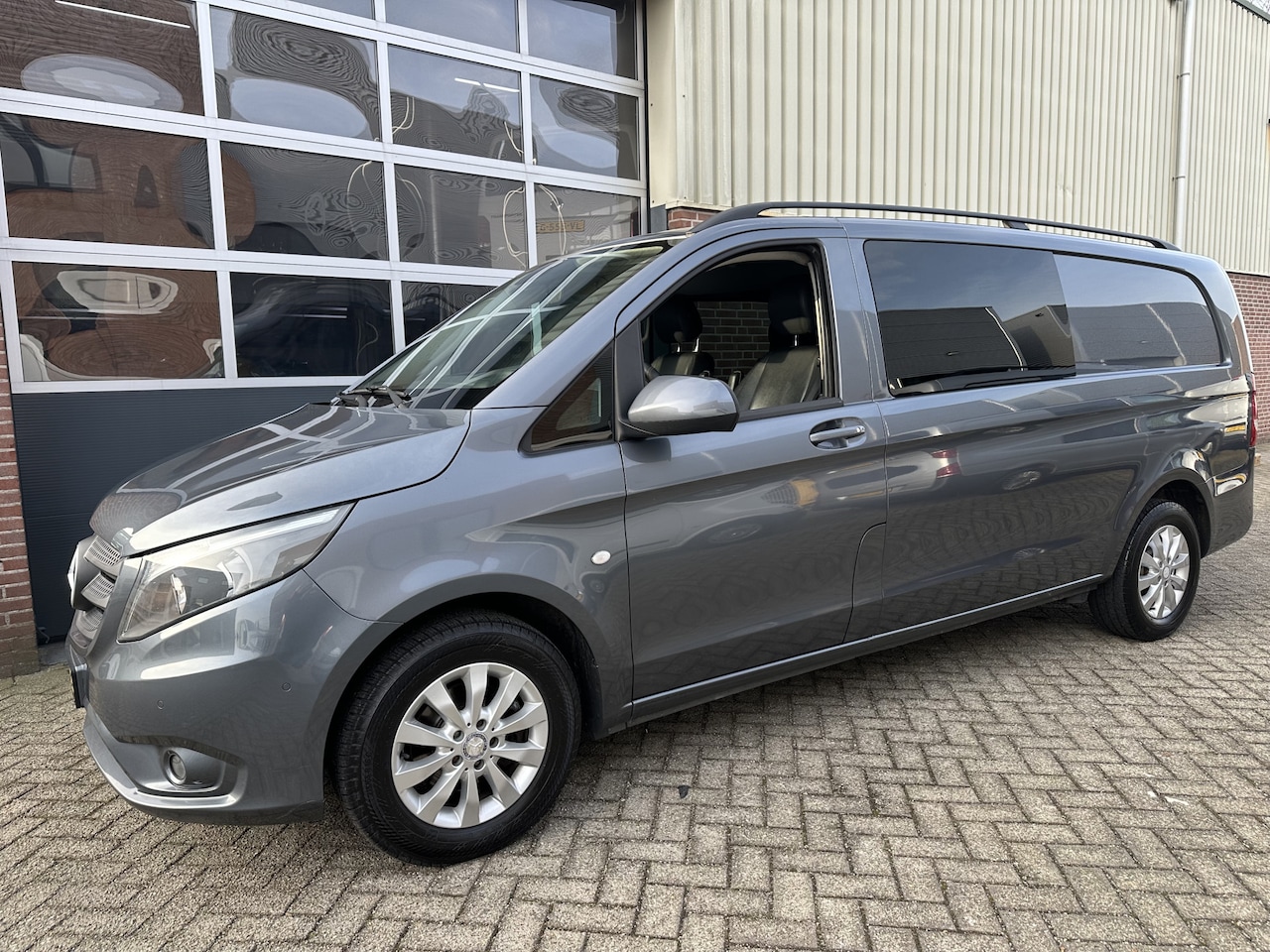 Mercedes-Benz Vito - 116 CDI Extra Lang DC Aut.Comf Airco,Cruise,Navi,Leer,Lmv,Trekhaak,Pdc - AutoWereld.nl