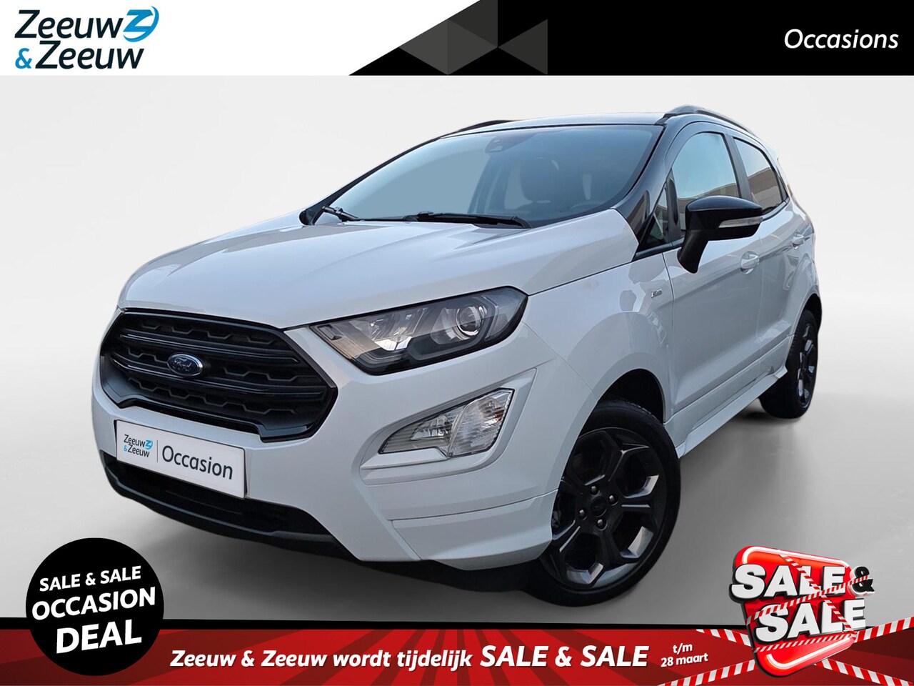 Ford EcoSport - 1.0 EcoBoost ST-Line | Two-Tone | Winter Pack | Climate Control | Parkeersensoren | Apple - AutoWereld.nl