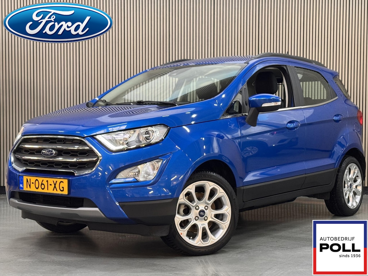 Ford EcoSport - 125pk Titanium Climat Cruise Half Leer Apple Carplay Parkeersensor Reservewiel Dealeronder - AutoWereld.nl