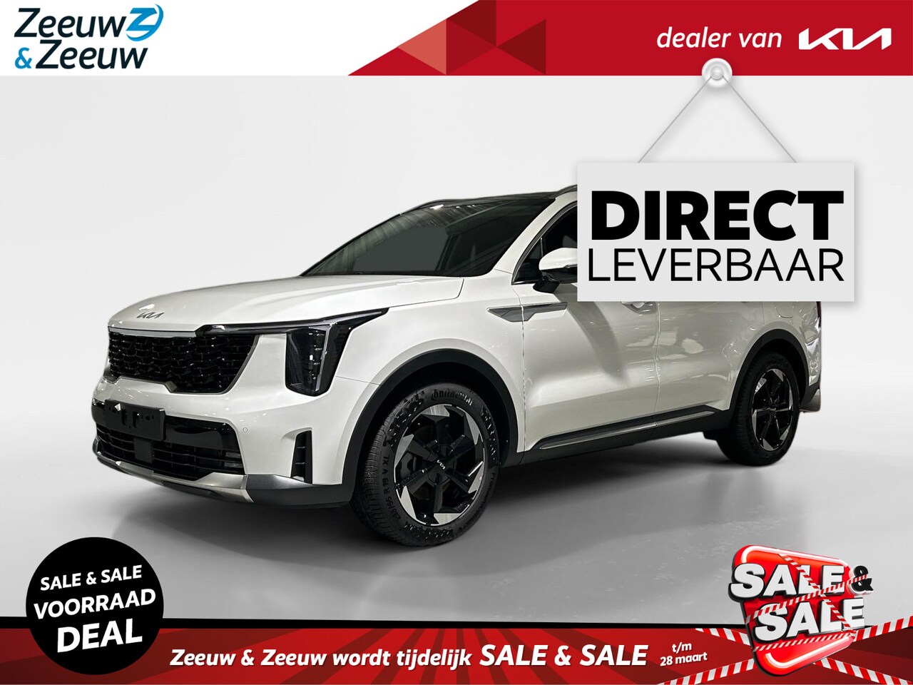 Kia Sorento - 1.6 T-GDi Plug-in Hybrid 4WD DynamicPlusLine 7p. | Direct leverbaar! | Te bezichtigen bij - AutoWereld.nl