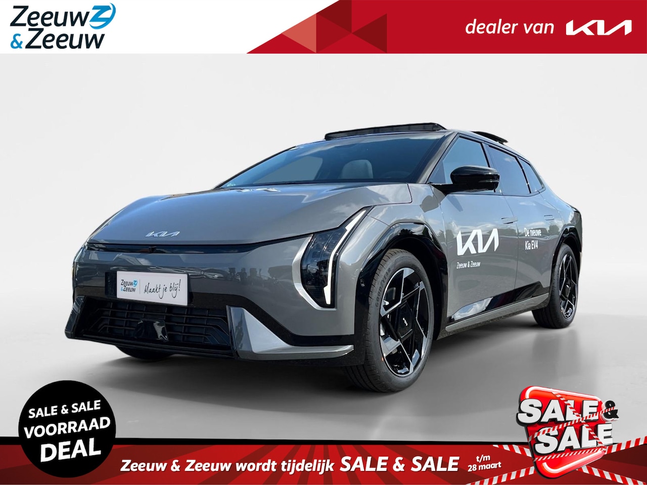 Kia EV4 Fastback - GT-PlusLine 81.4 kWh | NIEUW MODEL | 204 pk | 612 km actieradius | NU €3500,- Inruilpremie - AutoWereld.nl