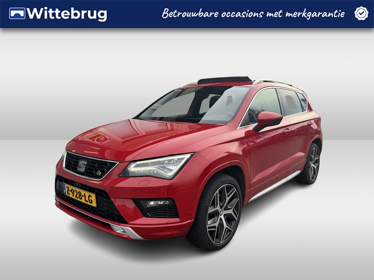 SEAT Ateca - 1.5 TSI FR 4DRIVE / AUTOMAAT/ 4X4/ PANO/ TREKHAAK/ LEER/ ELEK.STOEL/ STOELVERWARM./ KEYLES - AutoWereld.nl