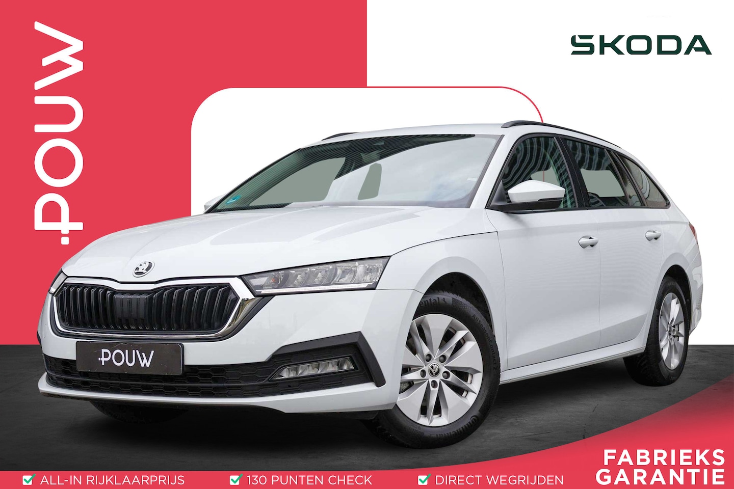 Skoda Octavia Combi - 1.0 e-TSI 110pk DSG Ambition | Trekhaak | Navigatie | Apple Carplay/ Android Auto | Parkee - AutoWereld.nl