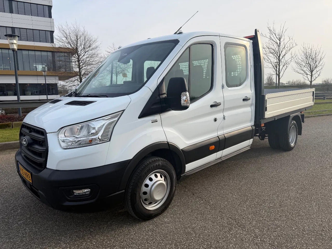 Ford Transit - 350 2.0TDCI Dubbelcabine Openlaadbak Airco Camera Trekhaak 10000KM - AutoWereld.nl