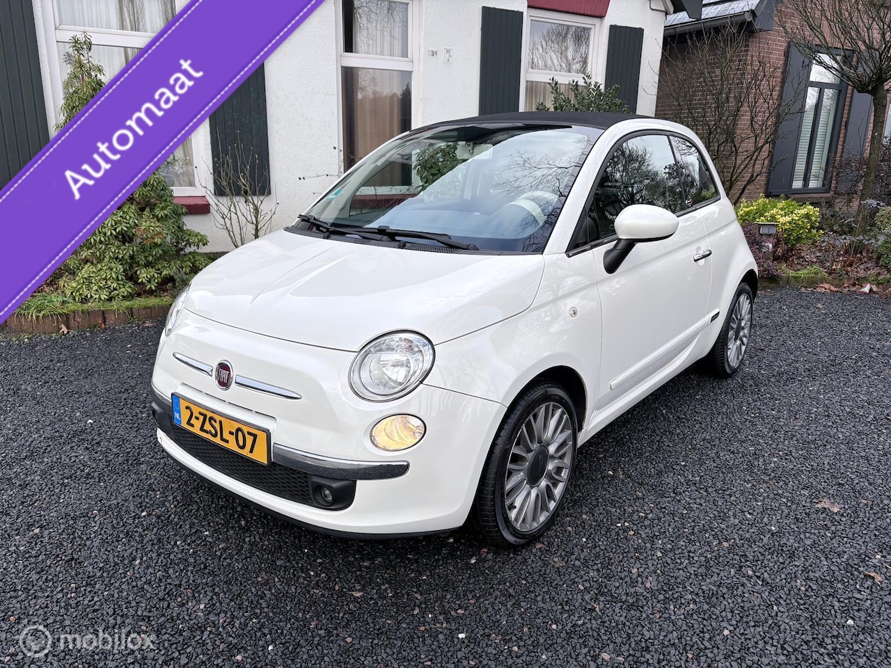 Fiat 500 - 0.9 TwinAir Lounge | CABRIO | AUT | GROOT OH | LEER - AutoWereld.nl