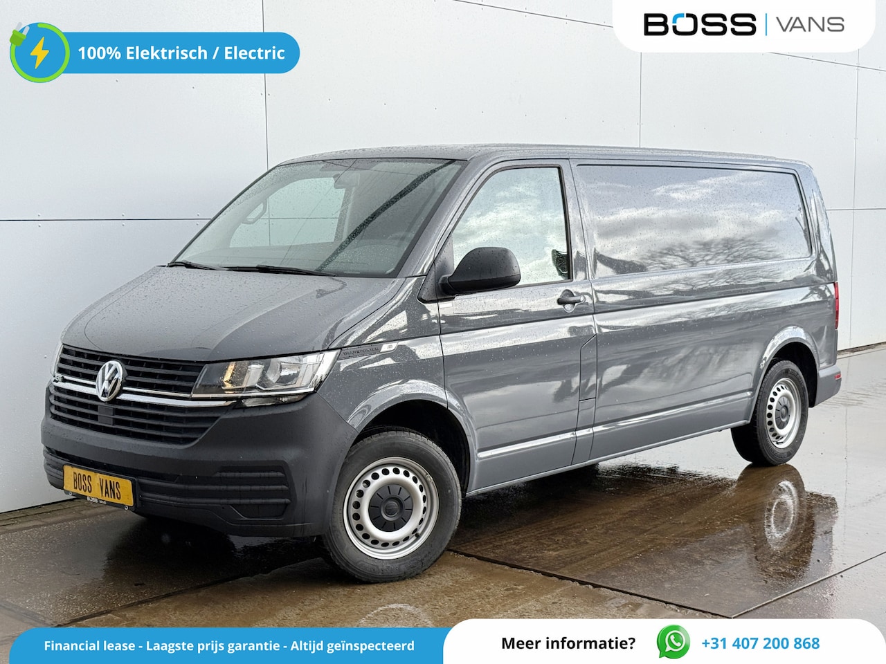 Volkswagen e-Transporter - ABT 138KM WLTP 37,3kWh 100% Elektrisch Transporter Airco Stoelverwarming Parkeersensoren - AutoWereld.nl