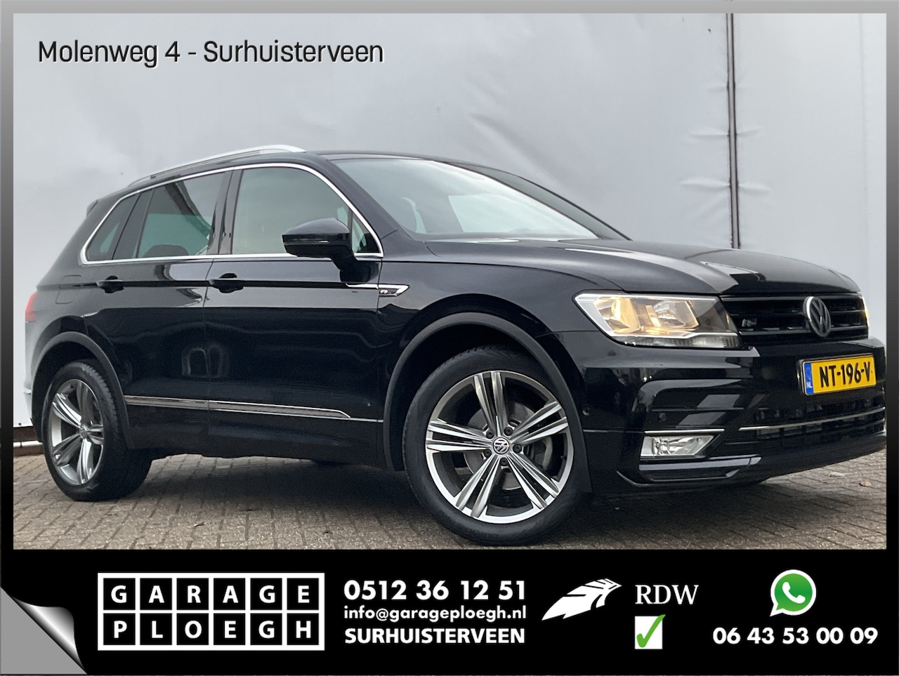 Volkswagen Tiguan - 2.0 TDI R-Line Connected Series Leer Stoelverw. Trekhaak 2000kg - AutoWereld.nl
