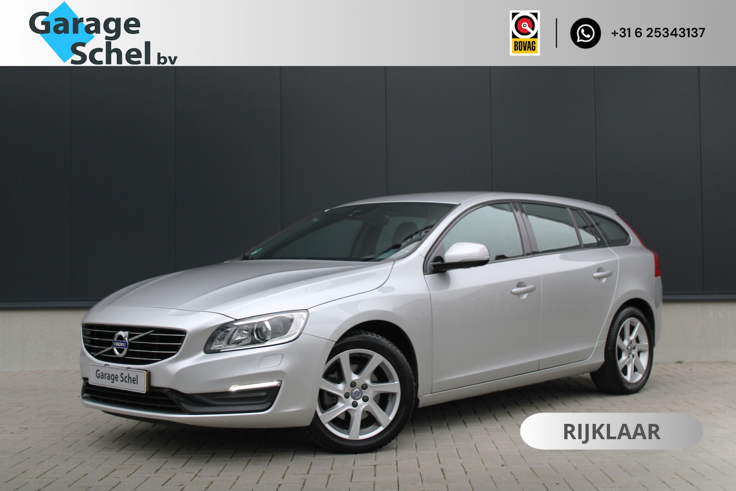 Volvo V60 - 1.5 T3 Polar+ Dynamic - Leder - Stoelverwarming - Trekhaak - Navi - PDC - On Call - Xenon - AutoWereld.nl