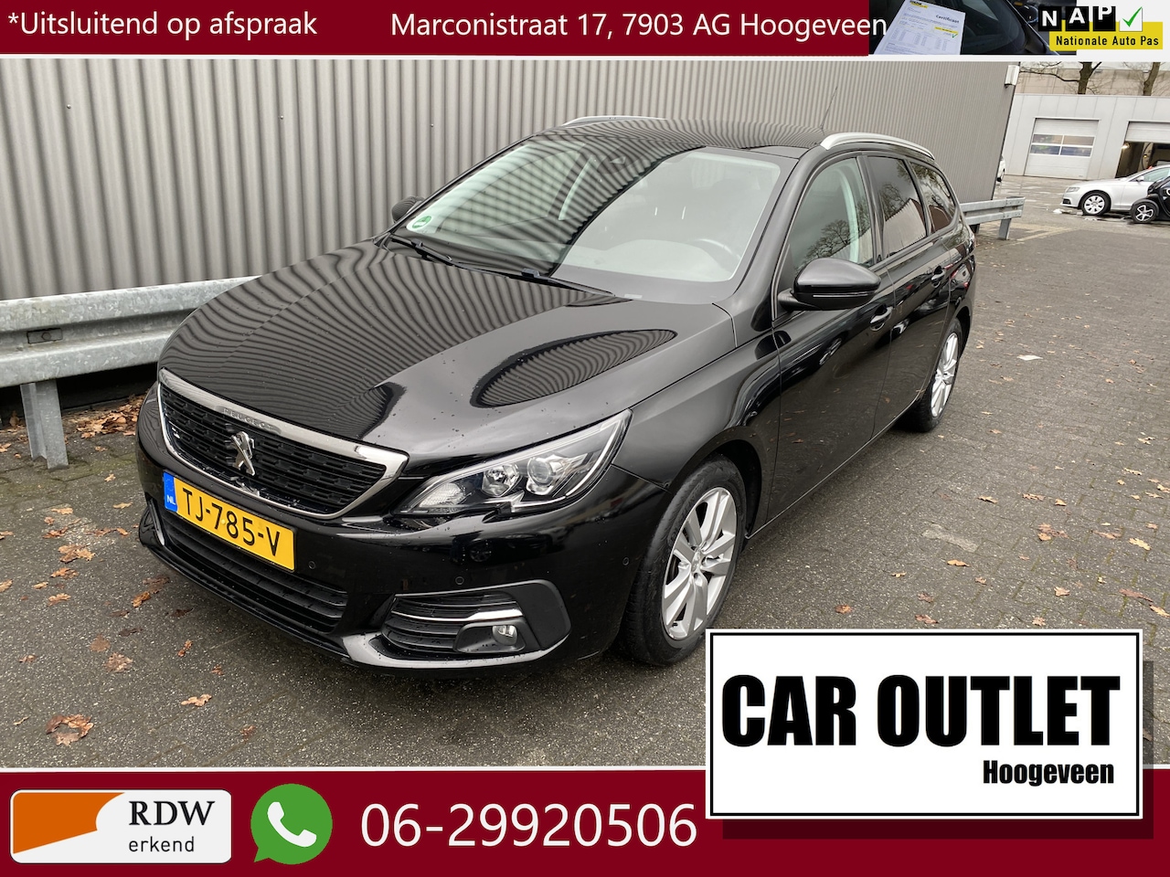 Peugeot 308 SW - 1.2 PureTech Blue Lease Executive 117Dkm.NAP, Clima, Pano, Navi, Carplay, CC, PDC v/a, LM, - AutoWereld.nl