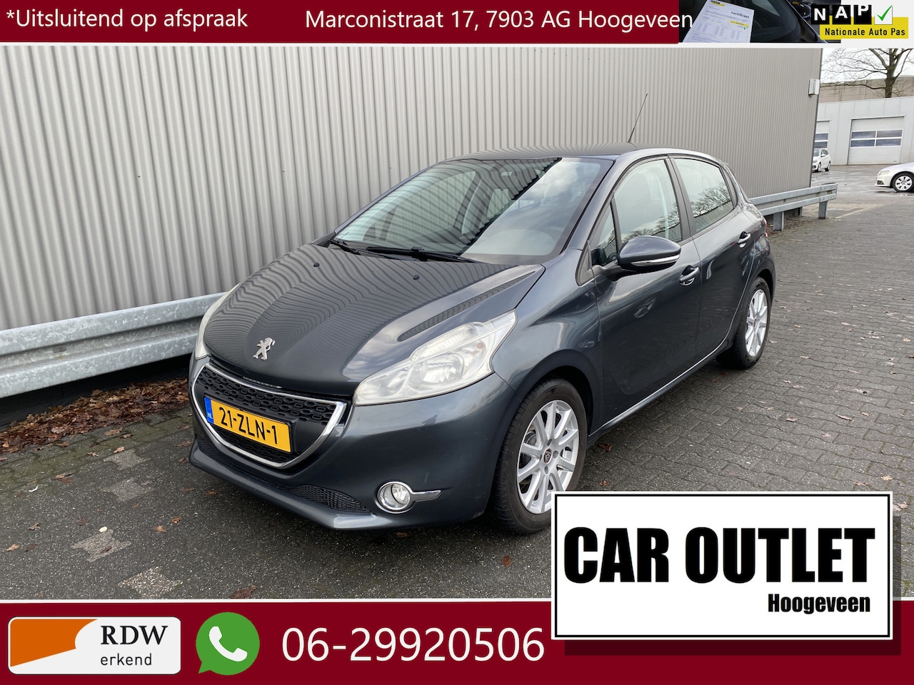 Peugeot 208 - 1.2 VTi Active 111Dkm.NAP, A/C, CC, Navi, PDC, LM, Trekh, nw. APK – Inruil Mogelijk – - AutoWereld.nl