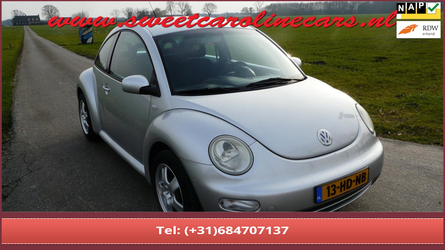Volkswagen New Beetle - 1.6,Airco,Elec.pakket,Cruise,Lmv's..NIEUWSTAAT! - AutoWereld.nl