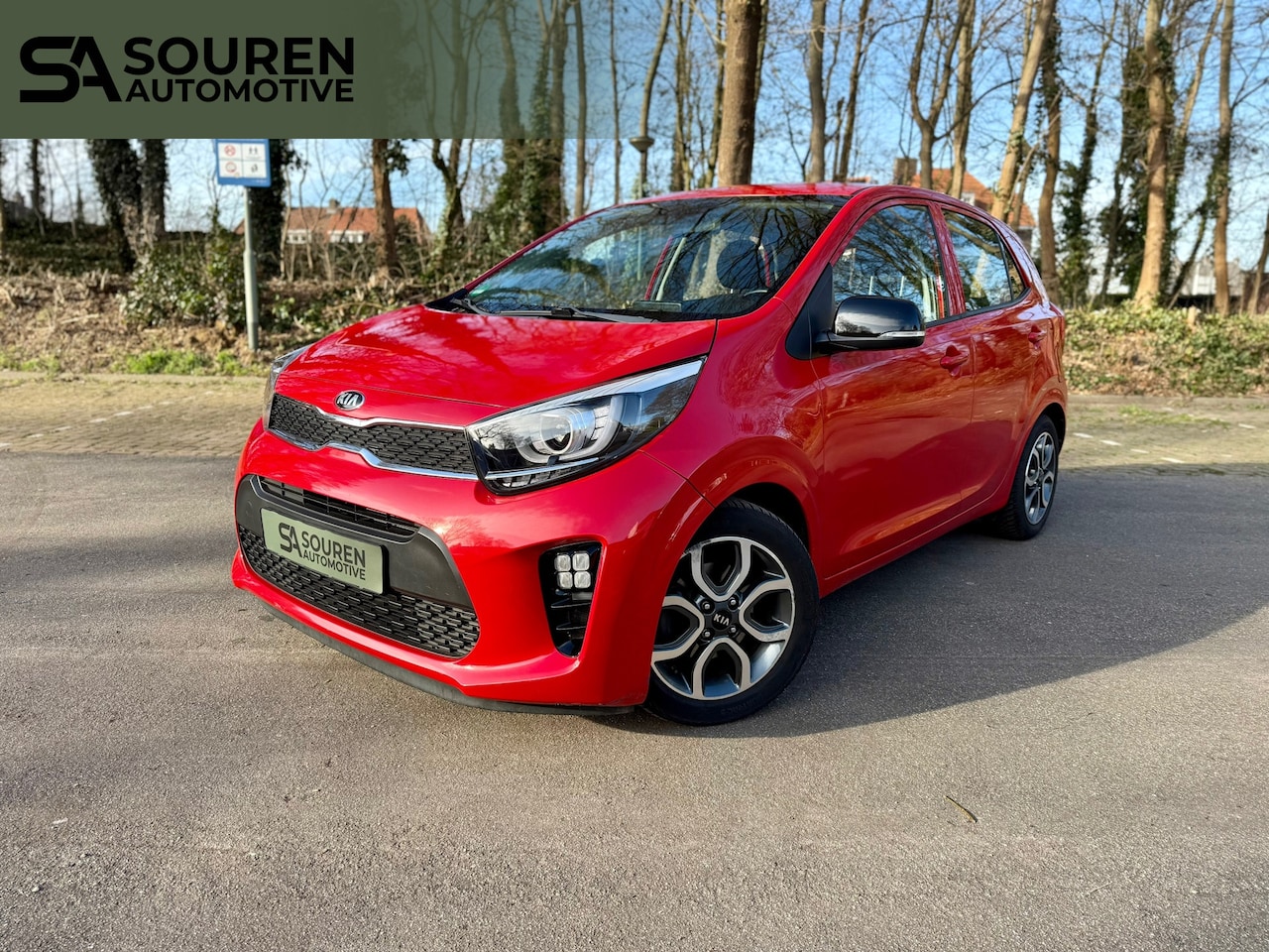 Kia Picanto - 1.0 CVVT First Edition / Navi/Carplay/Android/Climate/Cruise controle/leren stuur / Achter - AutoWereld.nl
