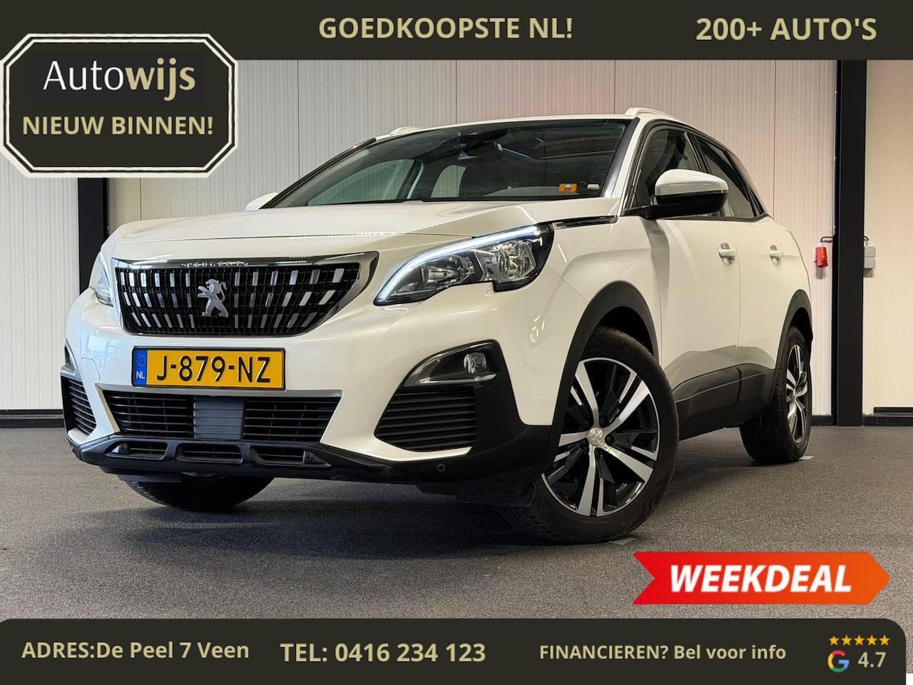 Peugeot 3008 - 1.2 PureTech GT Line|PANO|CAMERA|NAVI|LM-VELG - AutoWereld.nl