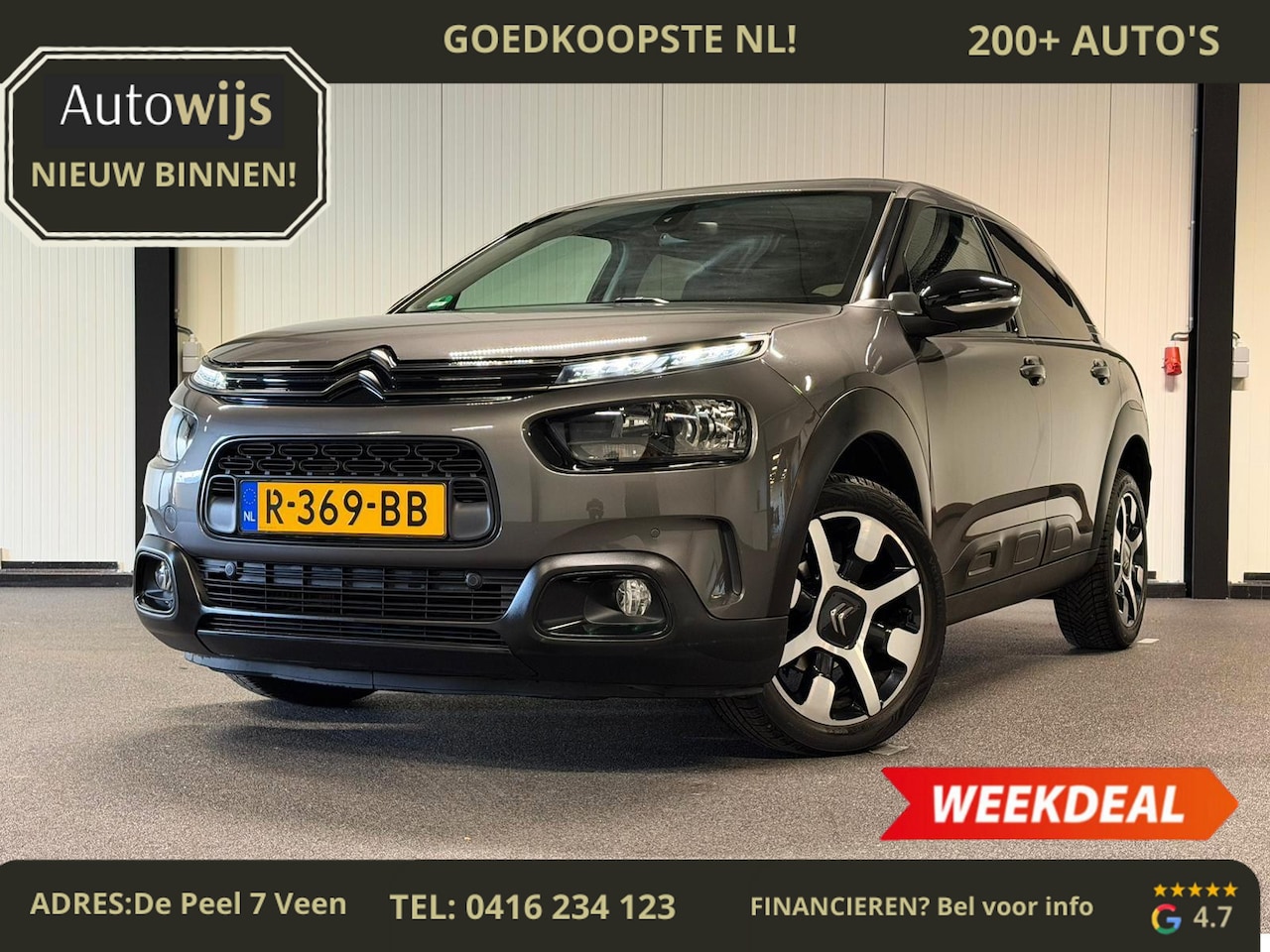 Citroën C4 Cactus - 1.2 PureTech Feel|FACELIFT|CAMERA|CARPLAY|GOED ONDERHOUDEN - AutoWereld.nl