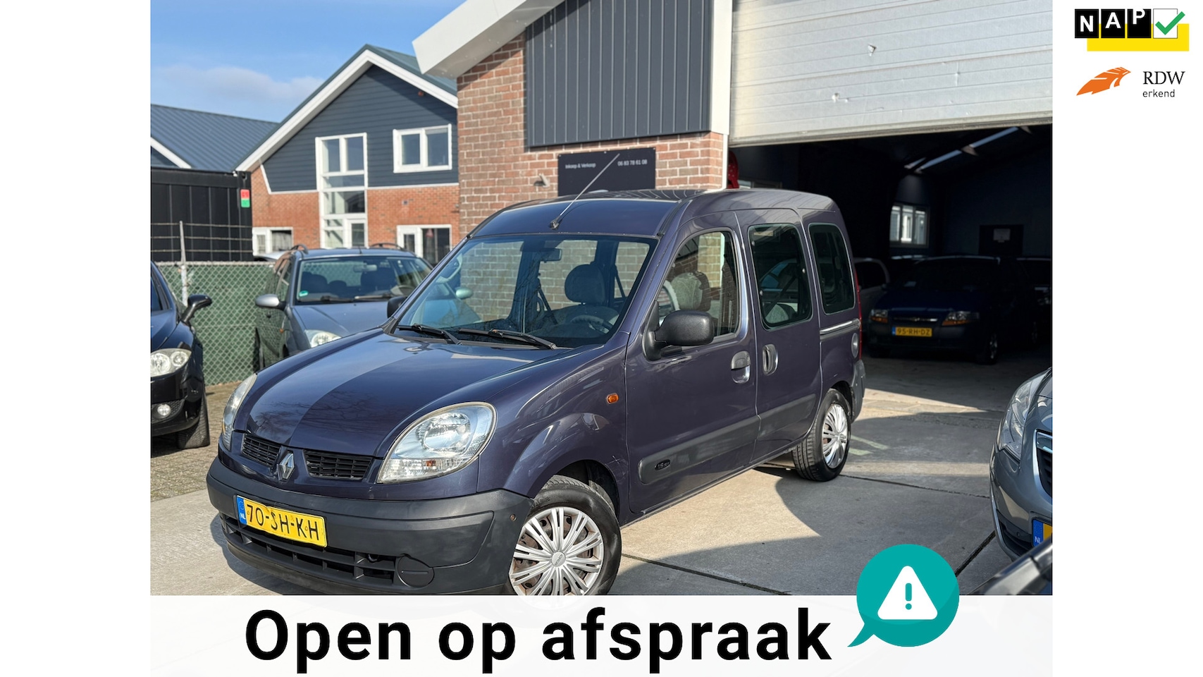 Renault Kangoo - 1.6-16V Privilège |NEW APK|TREKHAAK|AIRCO|ELECT.PAKKET|CENTRL.DEUREN|NAP KM|2 SCHUIFDEUREN - AutoWereld.nl