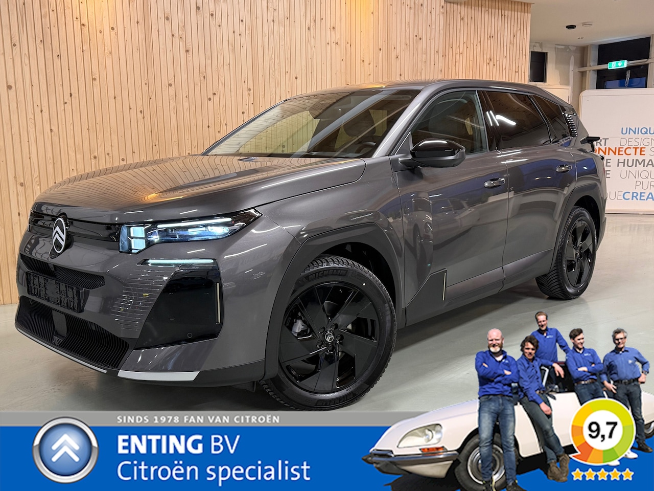 Citroën C5 Aircross - 1.2 Hybrid 145 MAX E-DSC-6 ADAPT CRUISE HYPE GREY COMFORT SEATS WINTERPACK - AutoWereld.nl