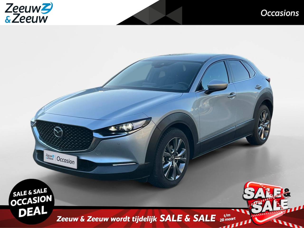 Mazda CX-30 - 2.0 e-SkyActiv-X M Hybrid Luxury | Lederen bekleding | Headup display | Navigatie | Achter - AutoWereld.nl