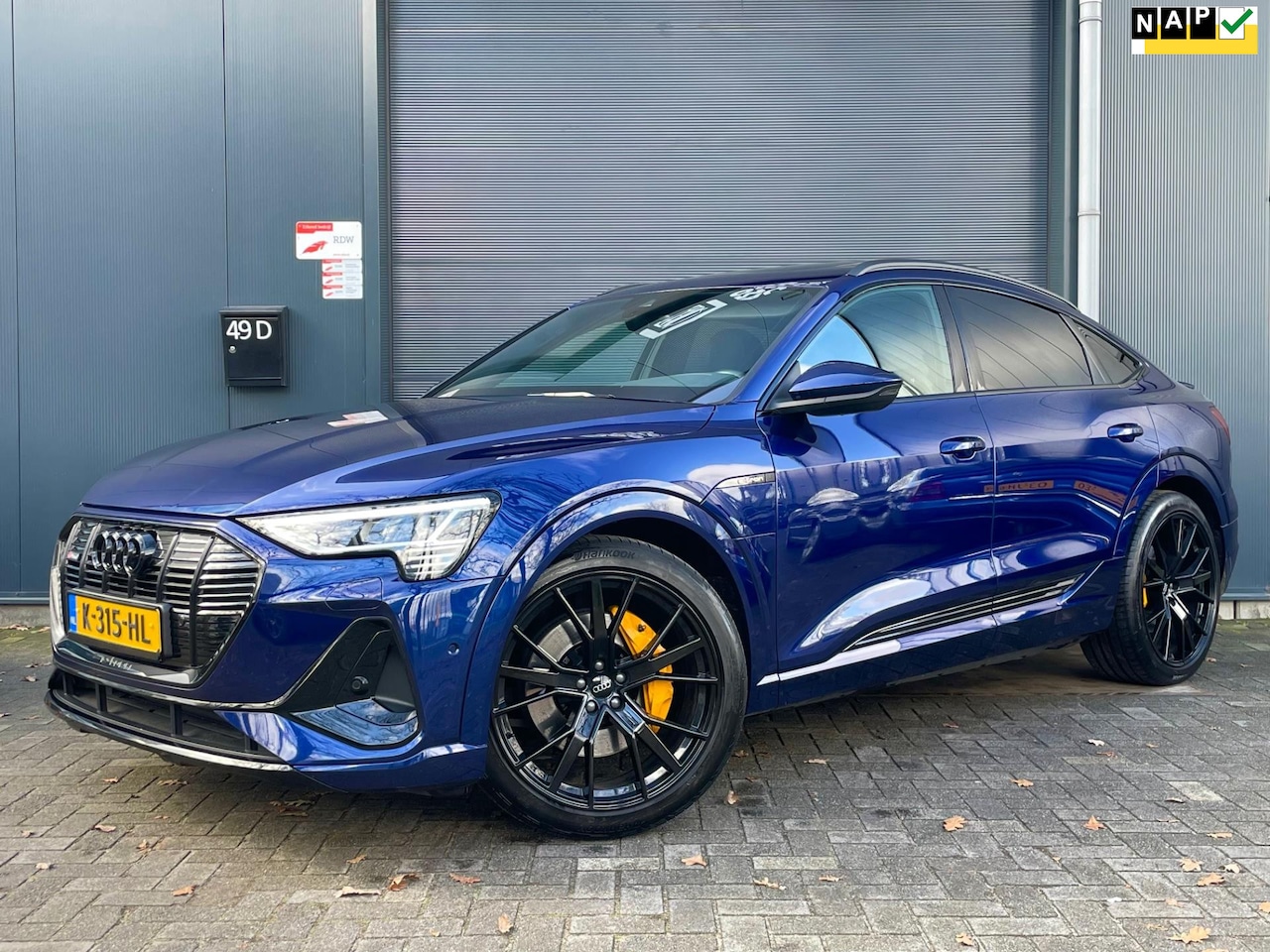 Audi e-tron Sportback - 50 quattro S edition 71 kWh PANO B&O MEMORY CLIMA CRUISE NAVI LED PDC 22'' STOELVERWARMING - AutoWereld.nl