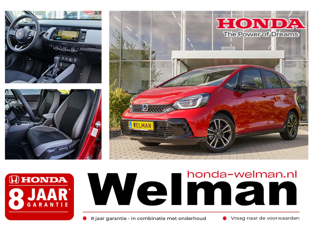 Honda Jazz - 1.5i e:HEV ADVANCE SPORT - NIEUW - 122 PK - FULL HYBRID - AUTOMAAT - AutoWereld.nl