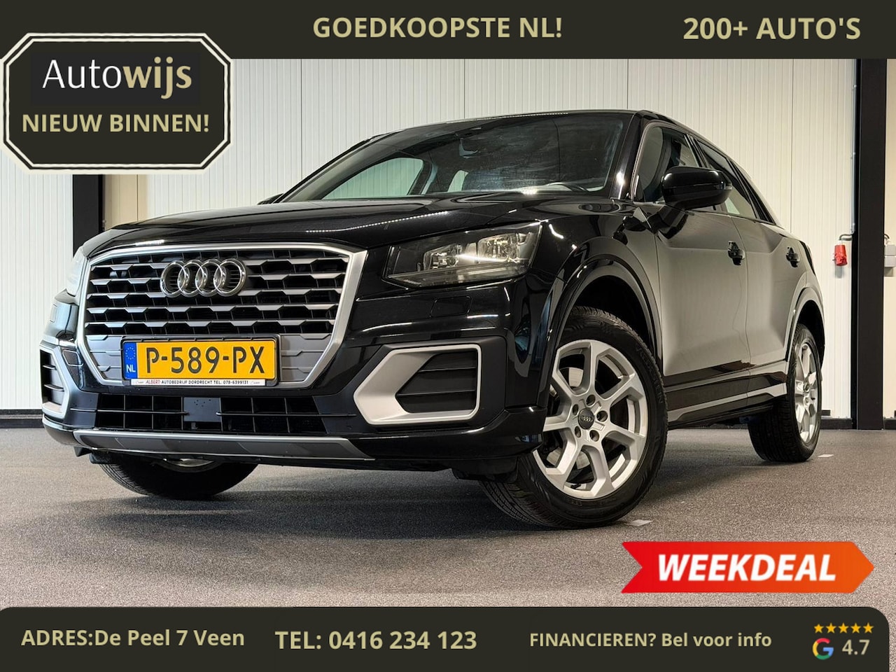 Audi Q2 - 1.0 TFSI Sport Pro Line|LEDER|NAVI|DIGIDASH|CLIMA|GOED ONDERHOUDEN - AutoWereld.nl