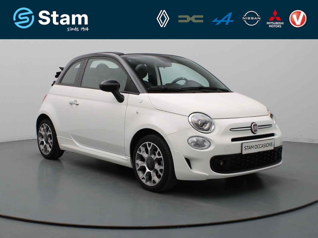 Fiat 500 C - 70pk Hybrid Hey Google Airco | Cruise | Carplay | Parkeersens. achter | Elektrisch vouwdak - AutoWereld.nl