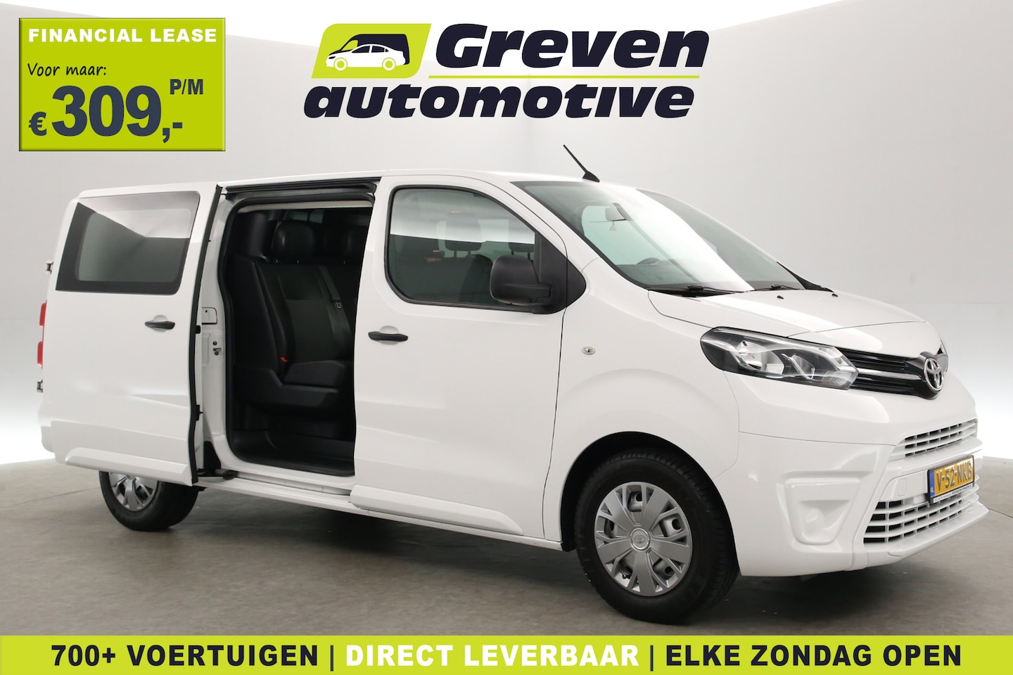 Toyota ProAce Worker - 2.0 D-4D L3H1 | DC | 6 Zits | 2500KG Trekgew. | Trekh. | 2xSchuifdeur | Airco | Cruise | S - AutoWereld.nl
